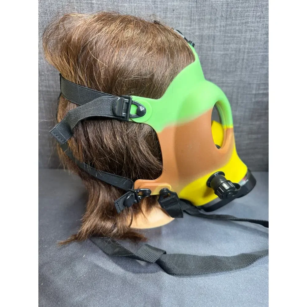 Rasta Gas Mask Novelty Costume Colorful Rubber Cosplay Festival Prop Halloween